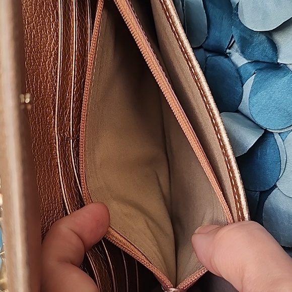 Jimmy Choo Star Studded Metallic Long Wallet in Rose Gold EUC - Picture 11 of 16